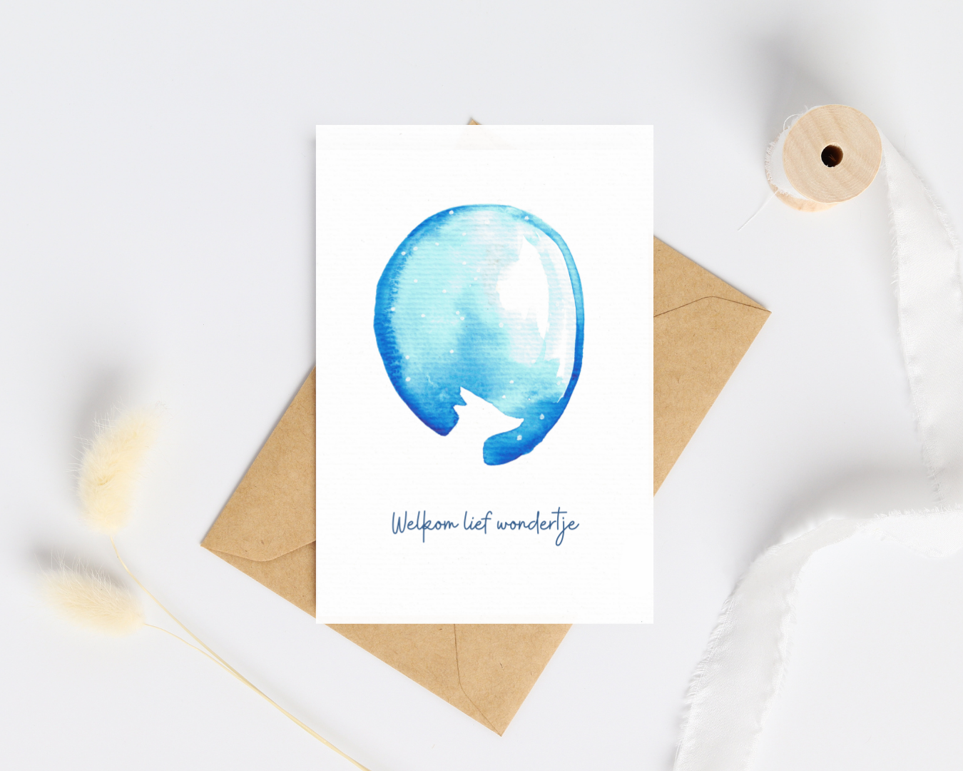 Postkaart - Welkom lief wondertje