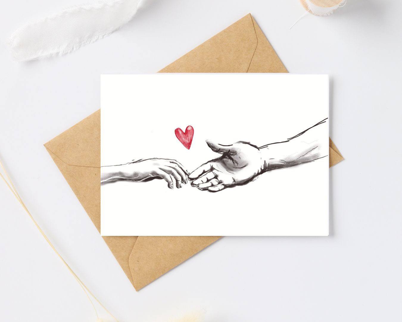 Postkaart - Liefdeshanden