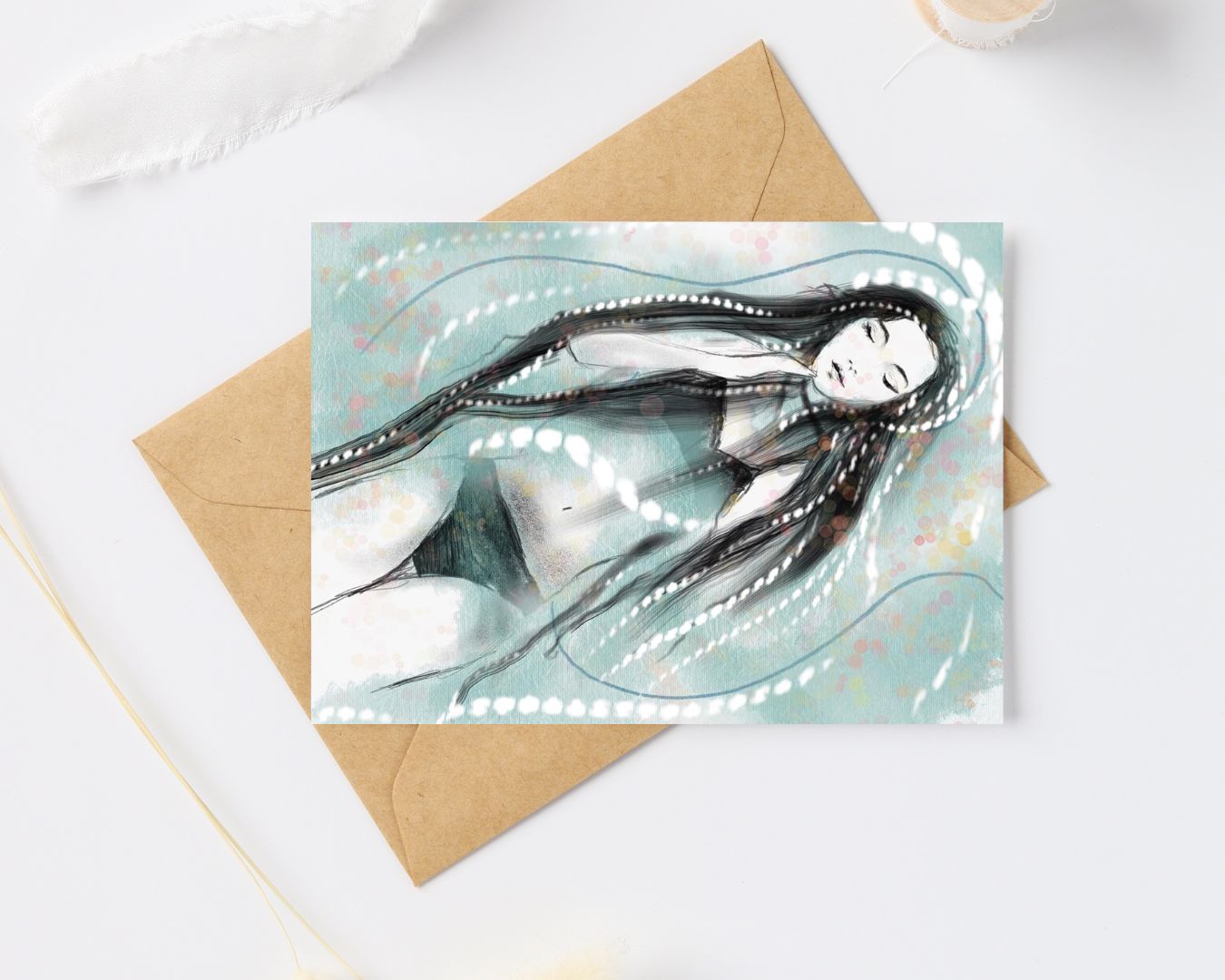 Postkaart - Floating