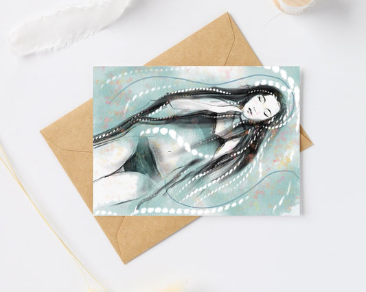 Postkaart - Floating