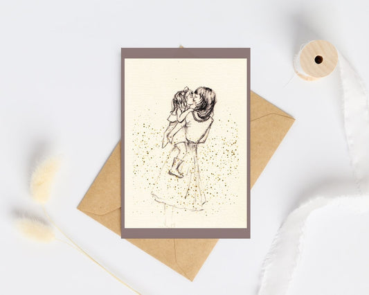 Postkaart - Moeder en kind