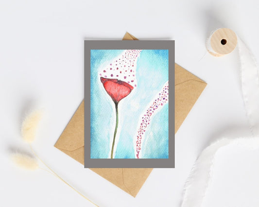 Postkaart - Strooibloem