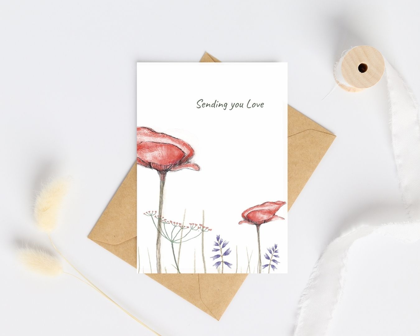 Postkaart - Sending you love